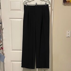 Classic Black Wide-Leg Trousers